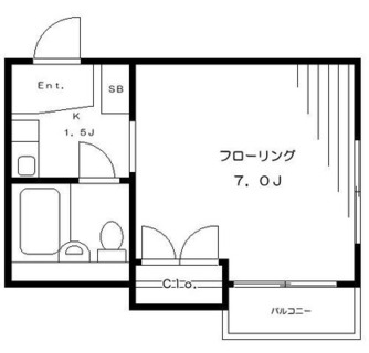 東京都北区中十条２丁目 賃貸マンション 1K