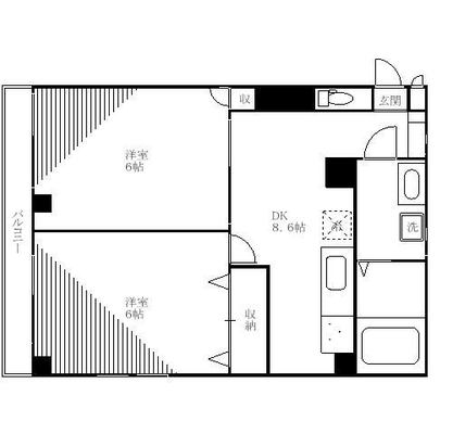 大正大学 マンション 2DK