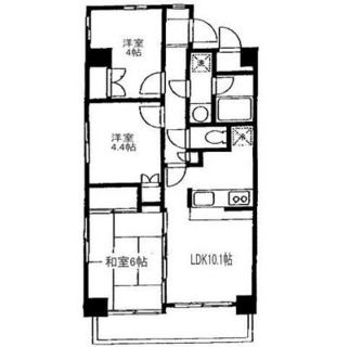 東京都北区滝野川７丁目 賃貸マンション 3LDK