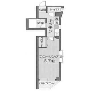 東京都北区岸町１丁目 賃貸マンション 1K