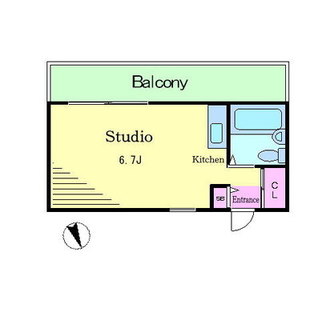 東京都豊島区池袋本町２丁目 賃貸マンション 1R