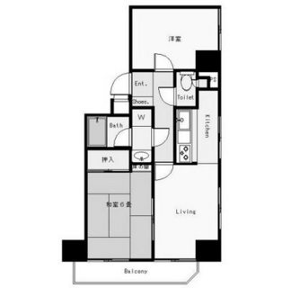 東京都北区滝野川１丁目 賃貸マンション 2LDK