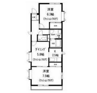 東京都北区滝野川１丁目 賃貸マンション 2DK