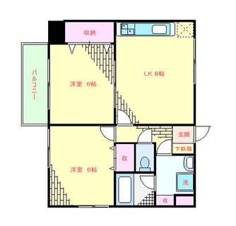 東京都板橋区板橋１丁目 賃貸マンション 2DK