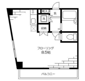 東京都北区滝野川３丁目 賃貸マンション 1R