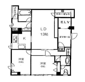 東京都豊島区駒込６丁目 賃貸マンション 2LDK