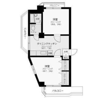 東京都北区西ヶ原２丁目 賃貸マンション 2DK