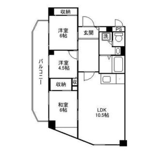 東京都北区滝野川２丁目 賃貸マンション 3LDK