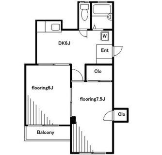 東京都北区滝野川１丁目 賃貸マンション 2DK