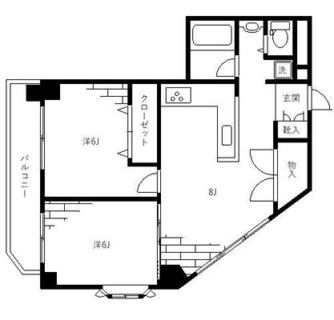 東京都豊島区北大塚１丁目 賃貸マンション 2DK