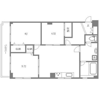 東京都豊島区巣鴨２丁目 賃貸マンション 3DK