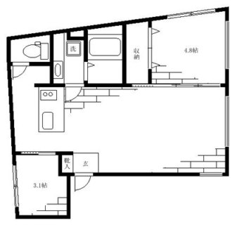 東京都豊島区巣鴨５丁目 賃貸マンション 2LDK